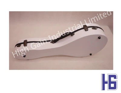 Étui en fibre de carbone blanc en forme de A pour mandoline
