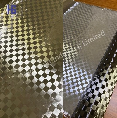 Tissu en aluminium