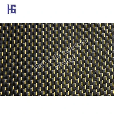 Tissu pailleté en fibre de carbone bleu